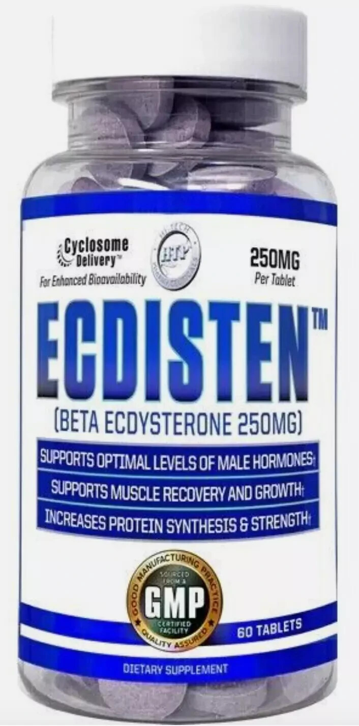 Hi-Tech Pharmaceuticals Ecdisten Beta Ecdysterone 250mg Lean Muscle 60 Tablets