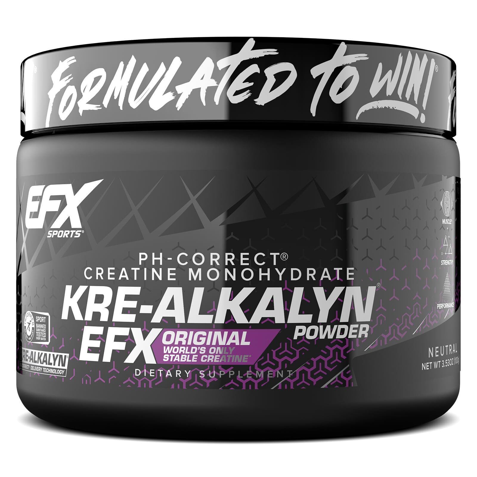 Kre Alkalyn EFX Creatine Monohydrate 66 Servings pH Correct Nutritional Suppl…
