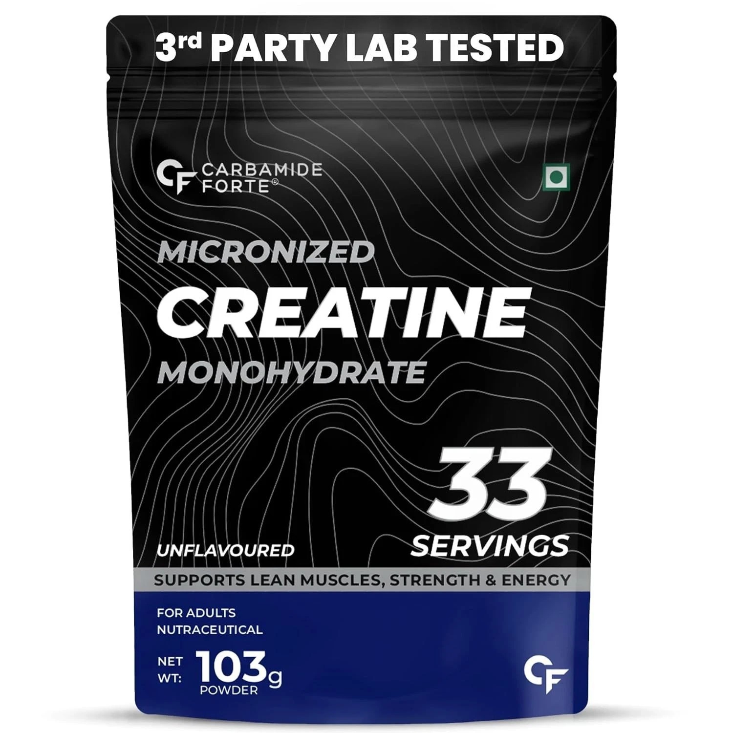 Creatine Micronized Monohydrate Powder | Unflavoured – 33 Servings – 103g