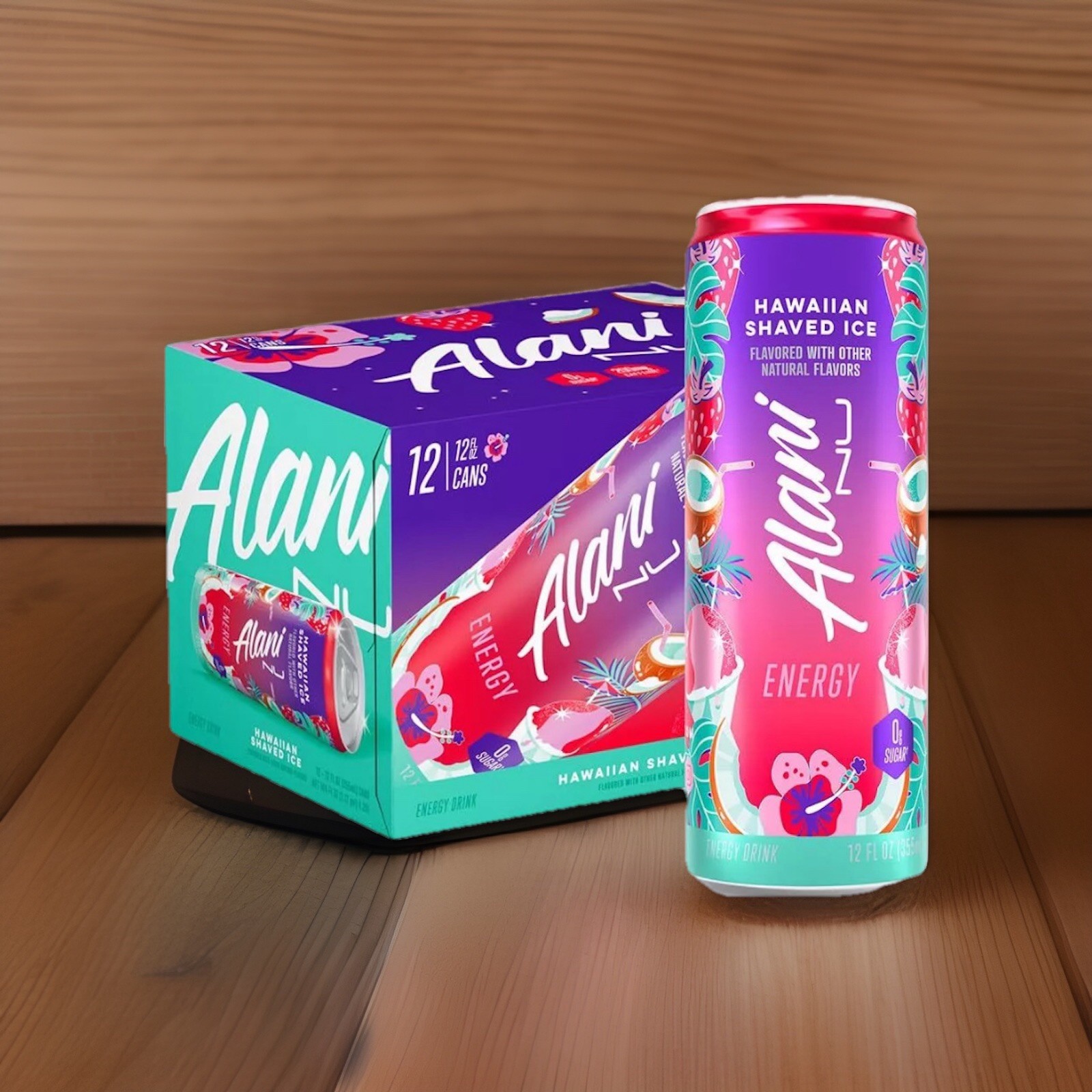 Alani Nu Sugar-Free Energy Drink Pre-Workout Performance Hawaiian Shaved Ice …