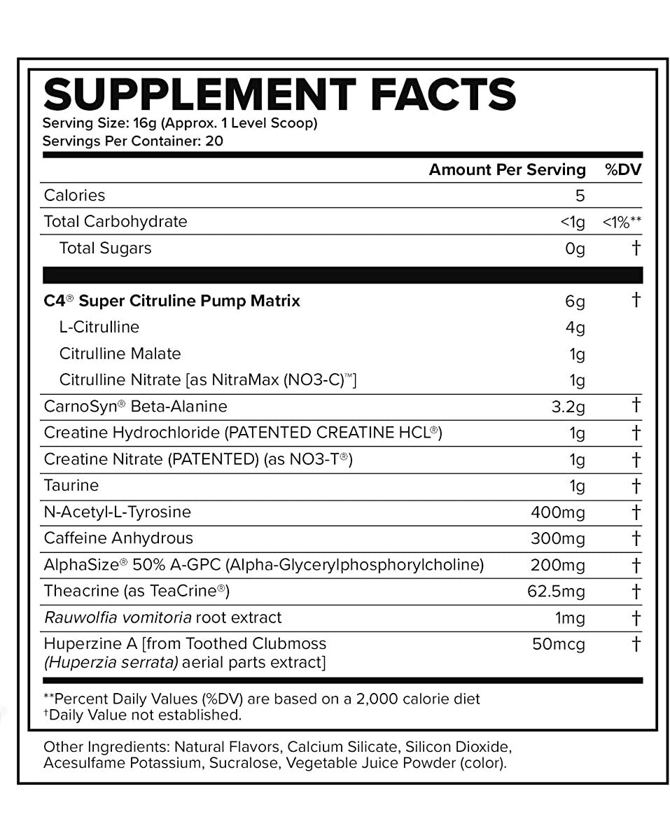 Cellucor C4 Ultimate Pre-Workout Performance | PICK FLAVOR | 20 Servings