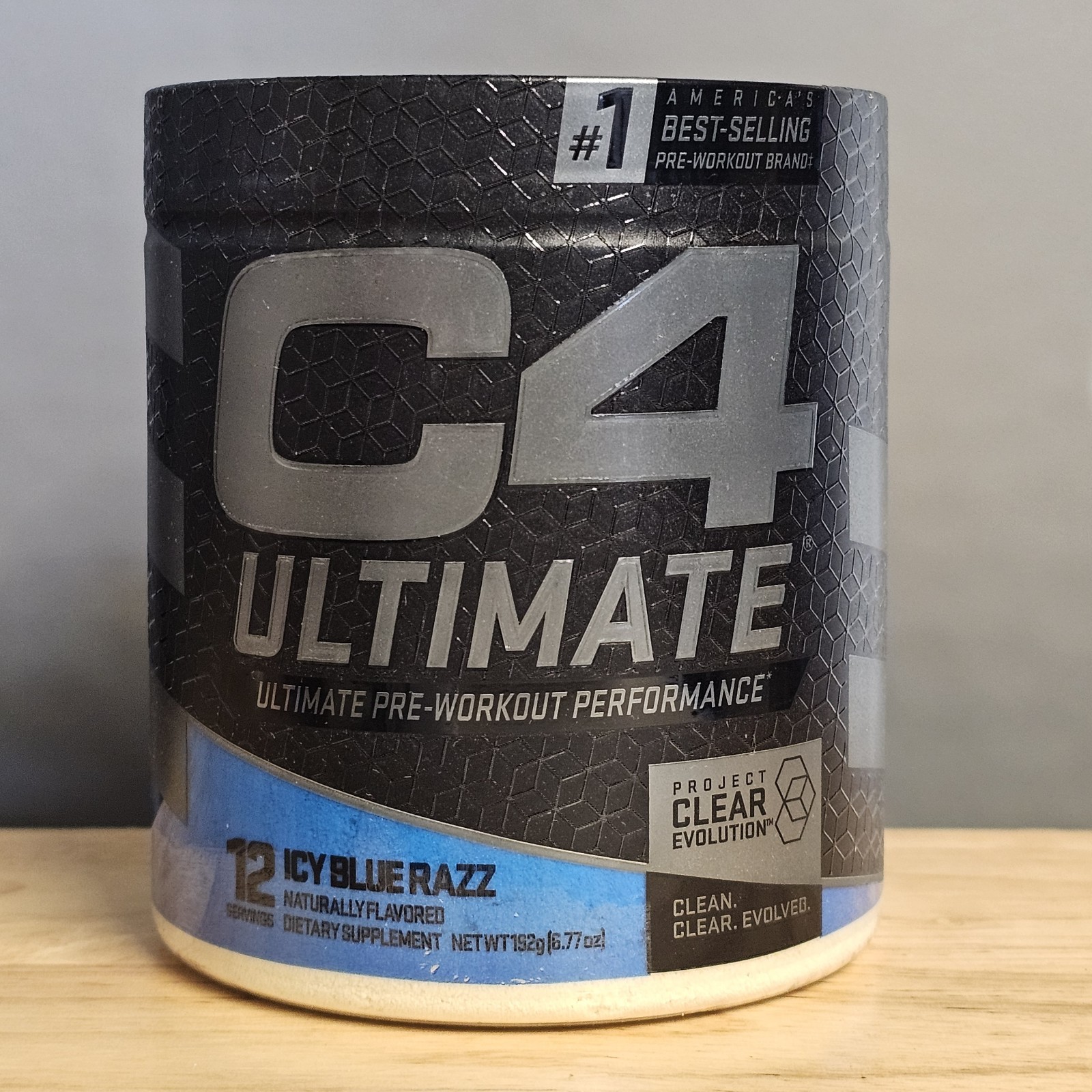 Cellucor C4 – Ultimate Pre-Workout Icy Blue Razz, 6.77oz (12 Servings)