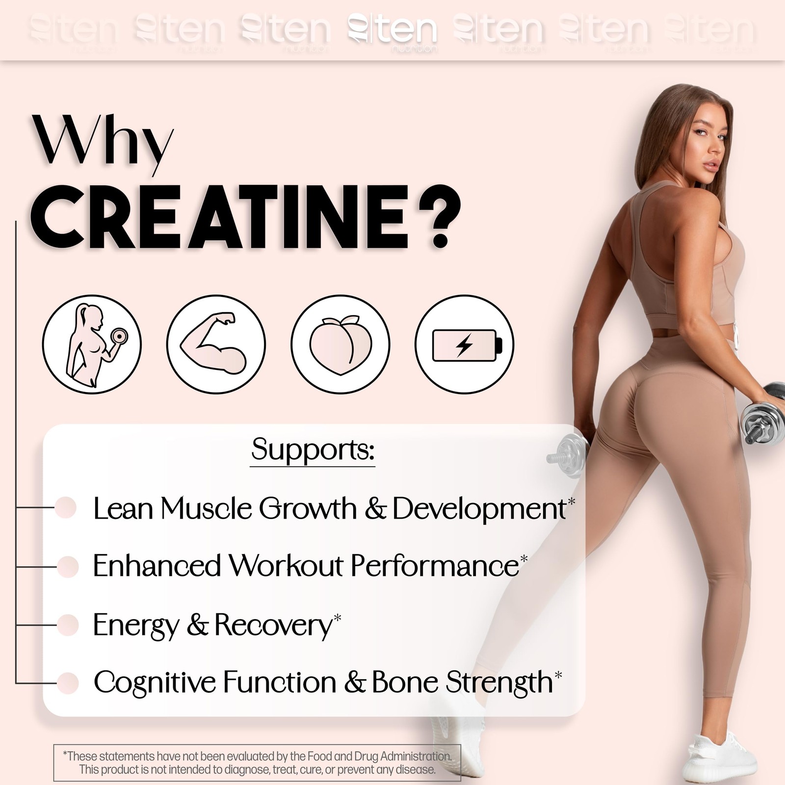 New – Creatine + Collagen for Women – Supports Lean Muscle Growth & Developme…