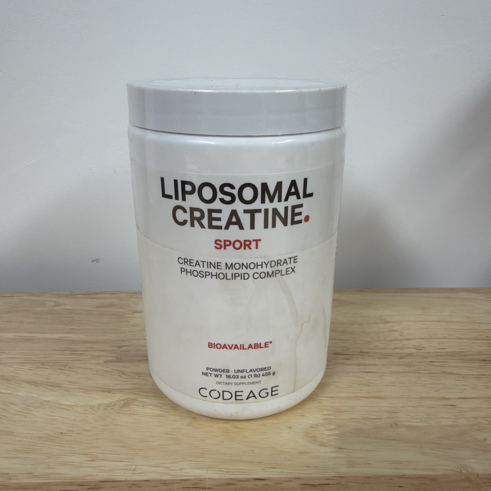 Codeage – Centurion – Liposomal Creatine Powder, Unflavored, 1 lb (455 g)
