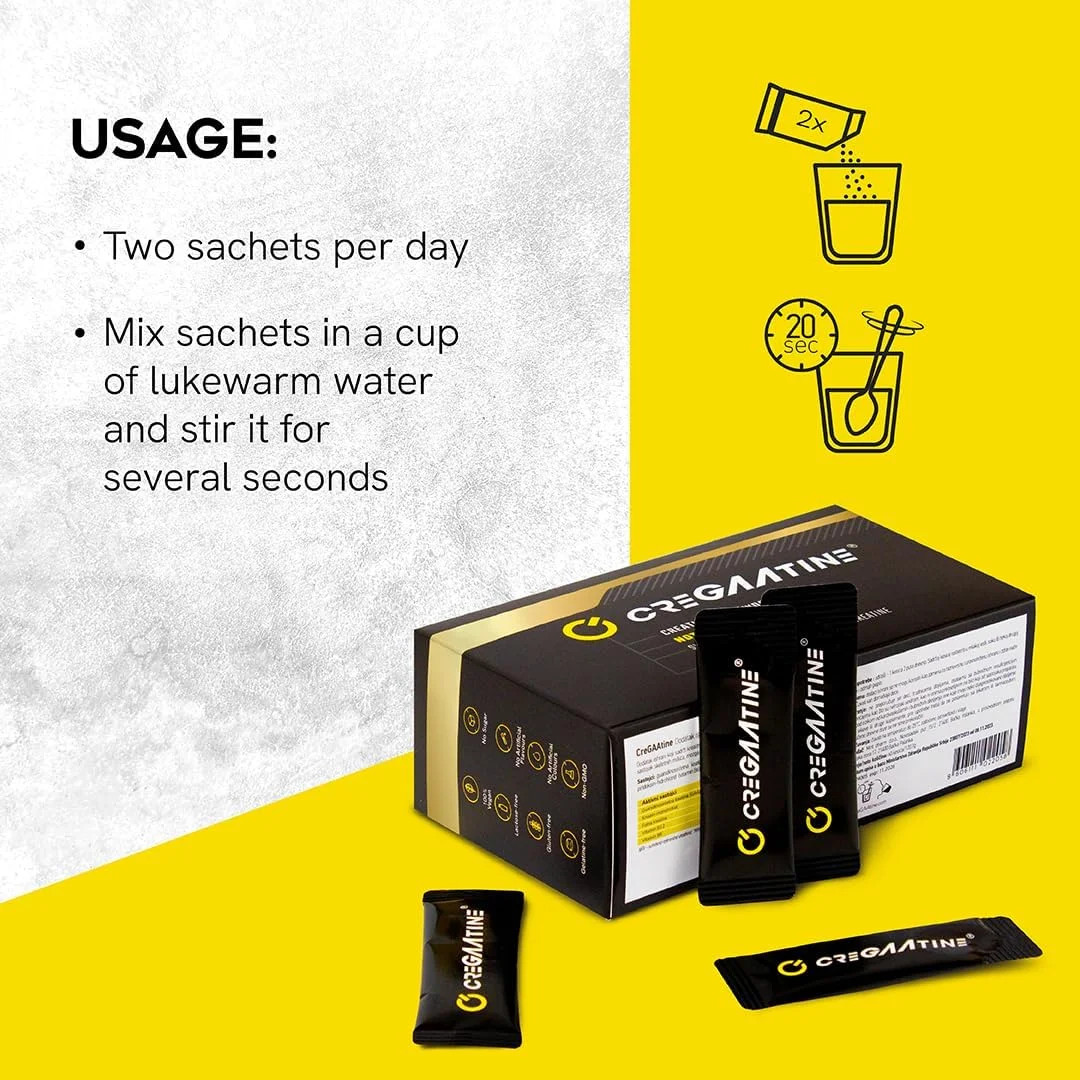 CreGAAtine Micronized Creatine Monohydrate + GAA | Increase Strength No Water…