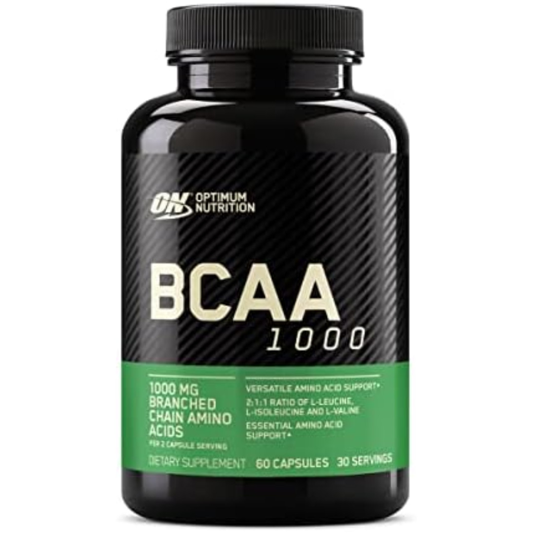 Optimum Nutrition BCAA 1000, 1,000 mg, 60 Capsules (500 mg per Capsule)