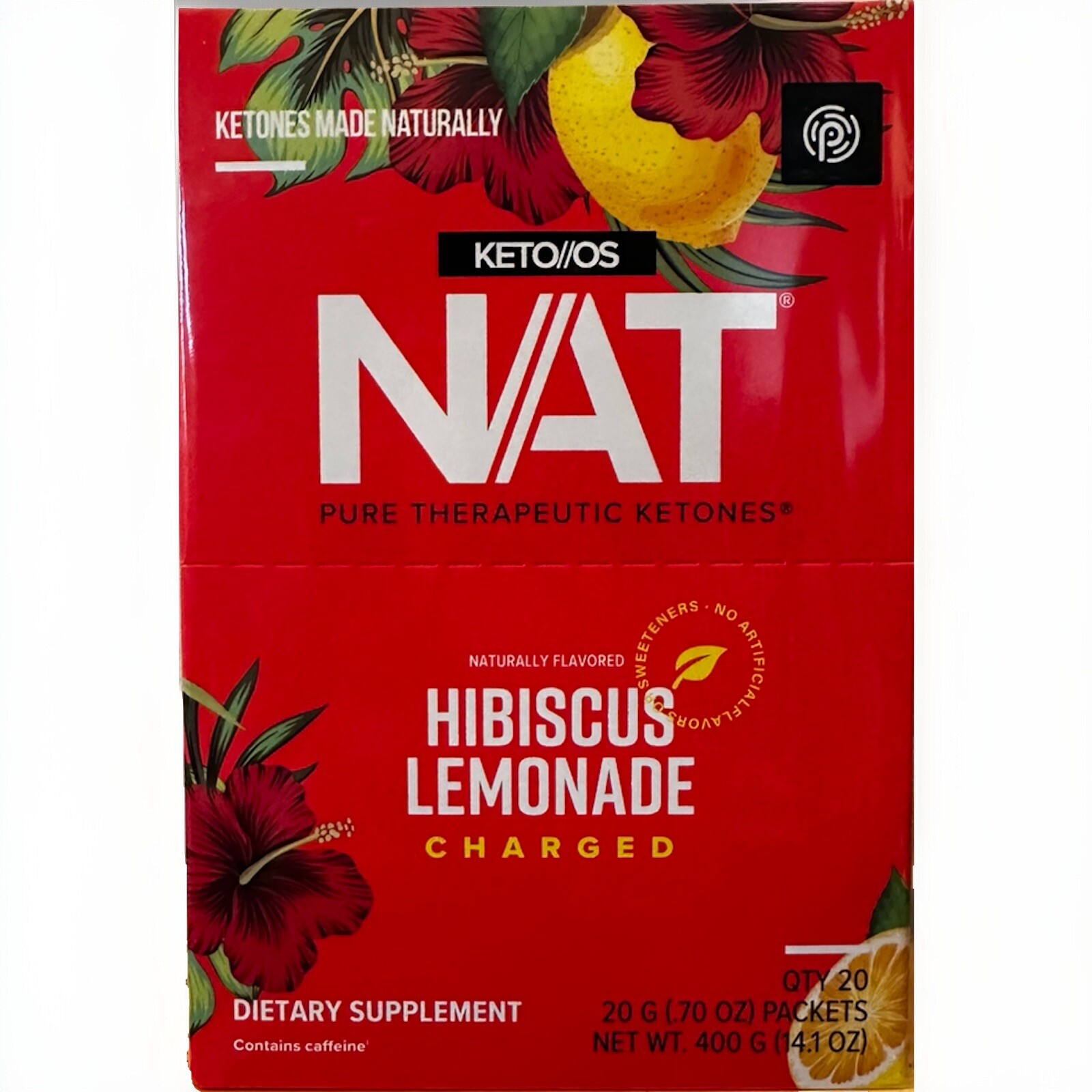 Pruvit OSNAT Ketones HIBISCUS LIMONADE CHARGED 20 PACK FREE SHIPPING