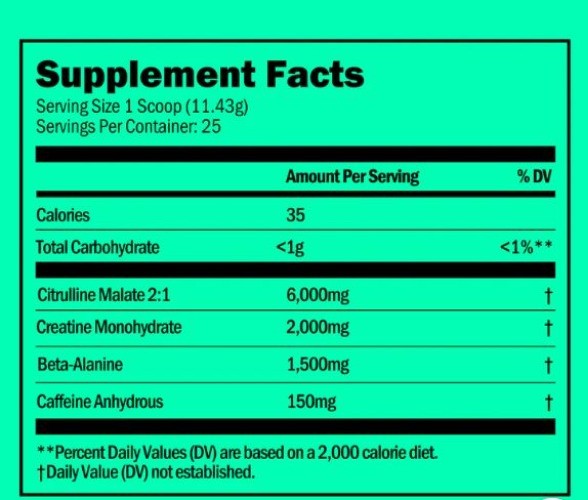 Oath Nutrition Pre-Workout Sport Nutrition Supplement Appleberry Orchard 10/2026