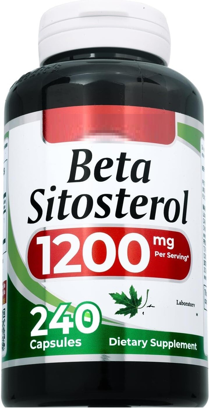 Beta Sitosterol 1200mg 240Caps GMO and Gluten Free