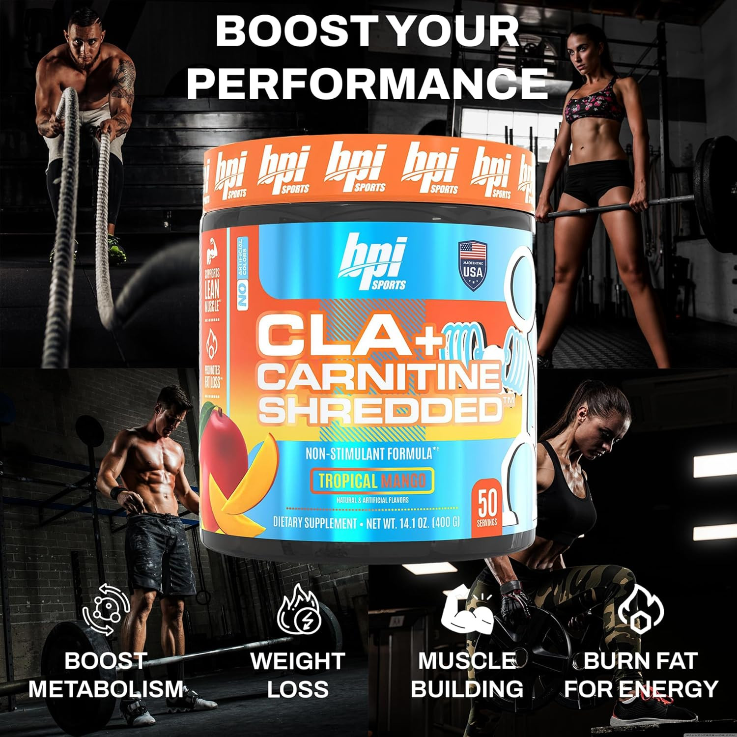 CLA + Carnitine Shredded – Convert Fat Cells into Energy and Supports Lean Muscl
