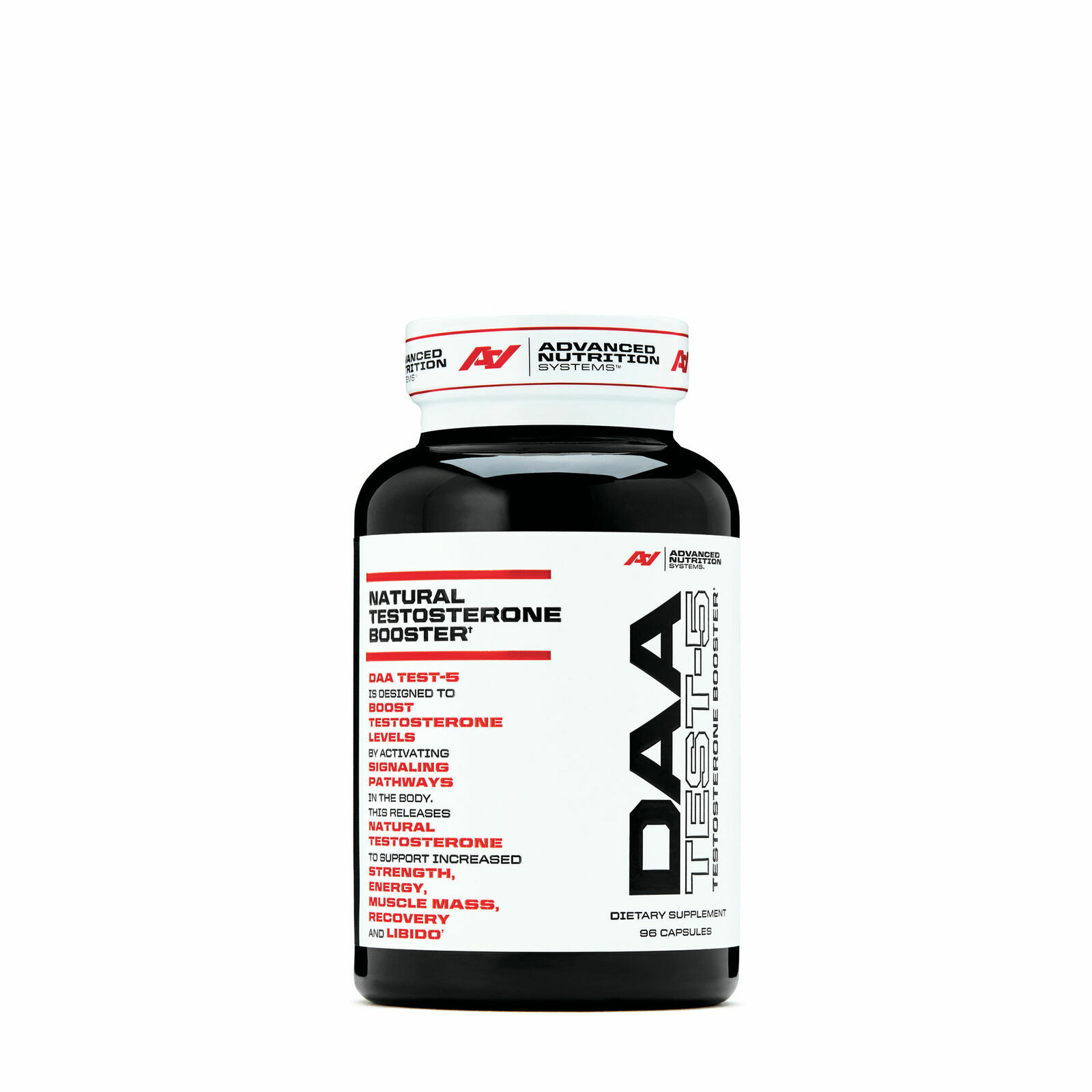 ANS | DAA TEST-5 – Testosterone Boost, Strength, Libido, Energy | 96 Capsules
