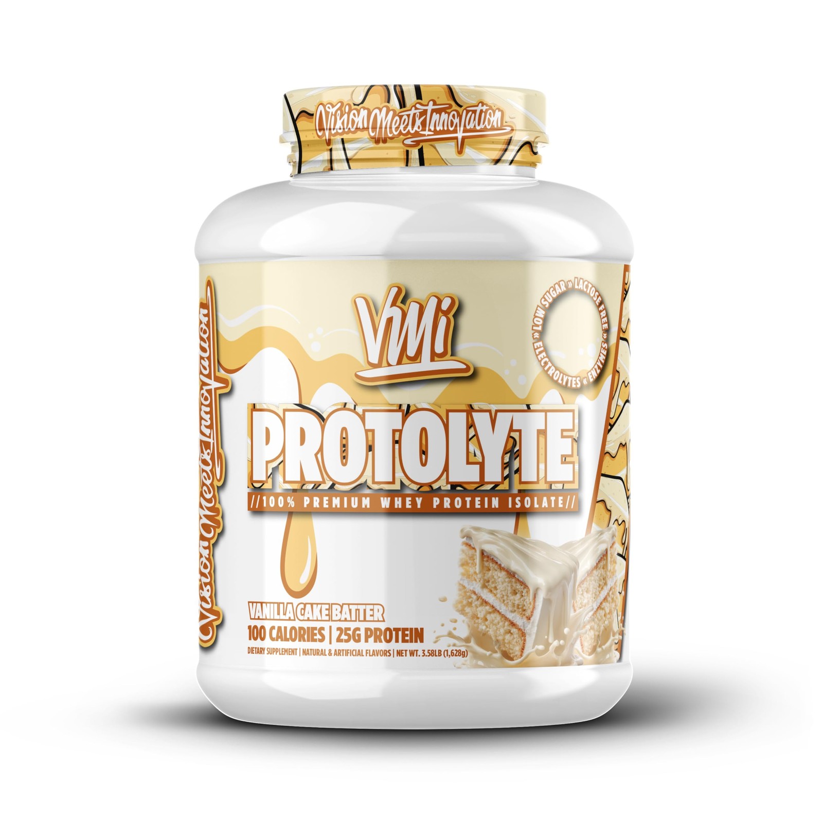 VMI Sports ProtoLyte Whey Isolate Protein Powder, Vanilla Cake Batter, 4.6 lbs
