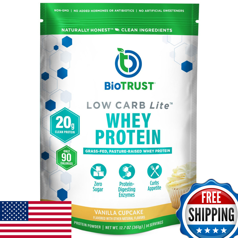 Biotrust Carb Lite 20 Grams Of Grass-Fed Whey Protein Isolate 100 Calories