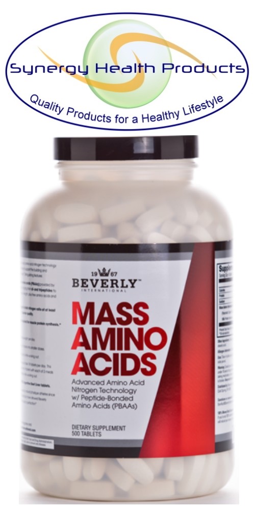 Beverly International MASS AMINO ACIDS 500 Tablets Advanced Formula Exp 01/09/26