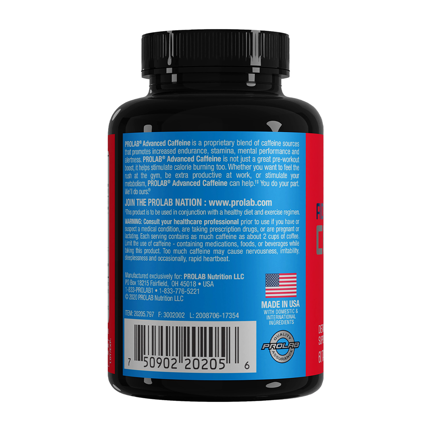 Prolab Nutrition Advanced Caffeine 320mg – 60 Tablets