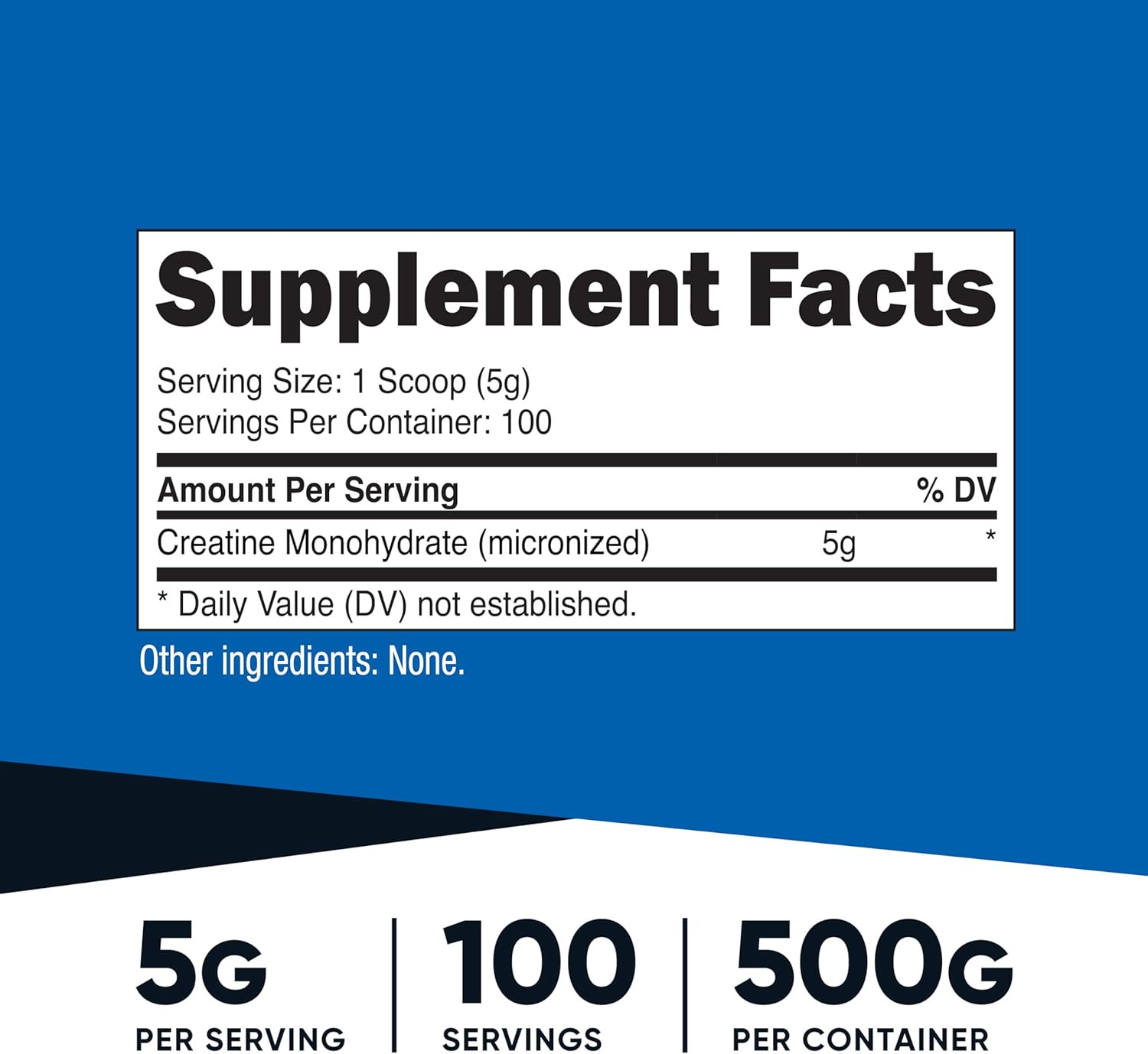500g 17.9oz Micronized Creatine Monohydrate Powder 100 Servings 5g Muscle Growth