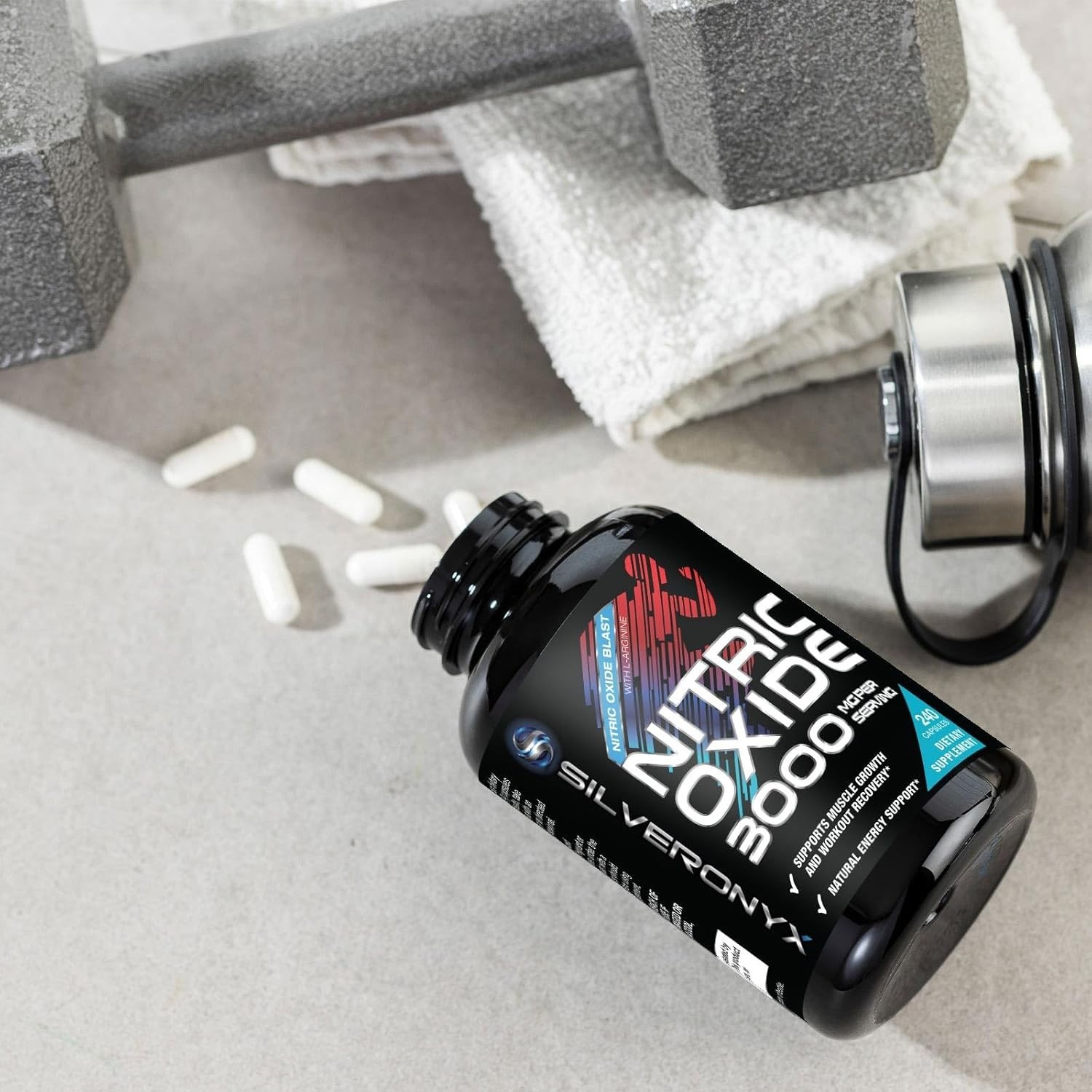 Extra Strength Nitric Oxide Supplement L Arginine 3X Strength -Citrulline Malate