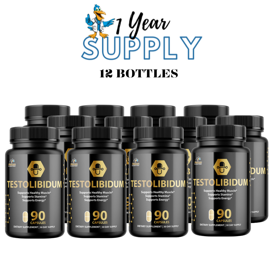 Testolibidum- Bodybuilding & Men’s Health Support- 12 Bottles- 1080 Capsules