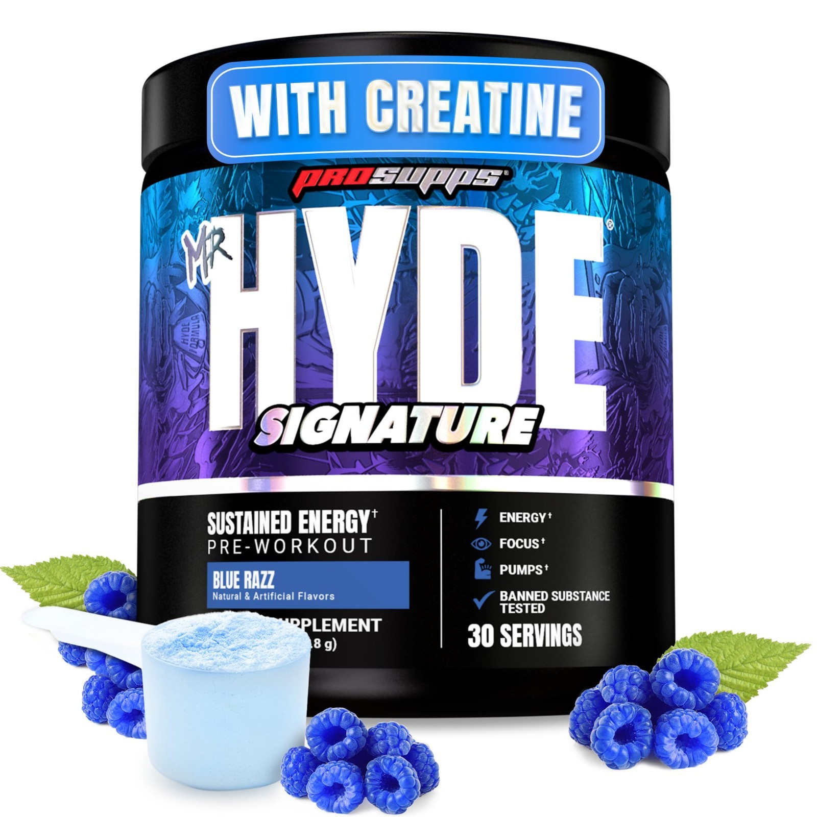 Pre Workout Powder with Creatine, Beta Alanine & Caffeine – Energy & Endurance B