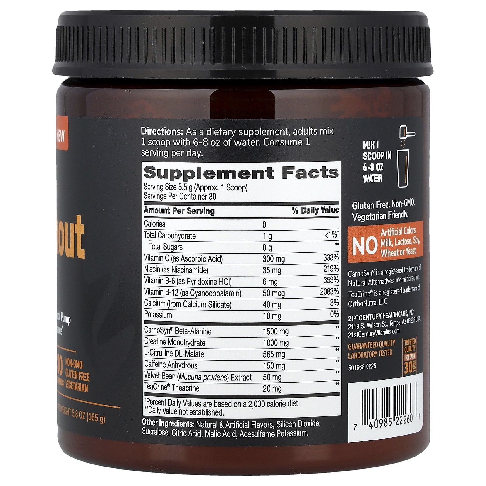 Full Fuel 365™, Pre-Workout Performance, Blue Razz, 5.8 oz (165 g)