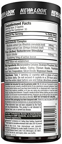Testosterone Test Booster Stronger than NUGENIX Natural Mens 60 Pills Strength