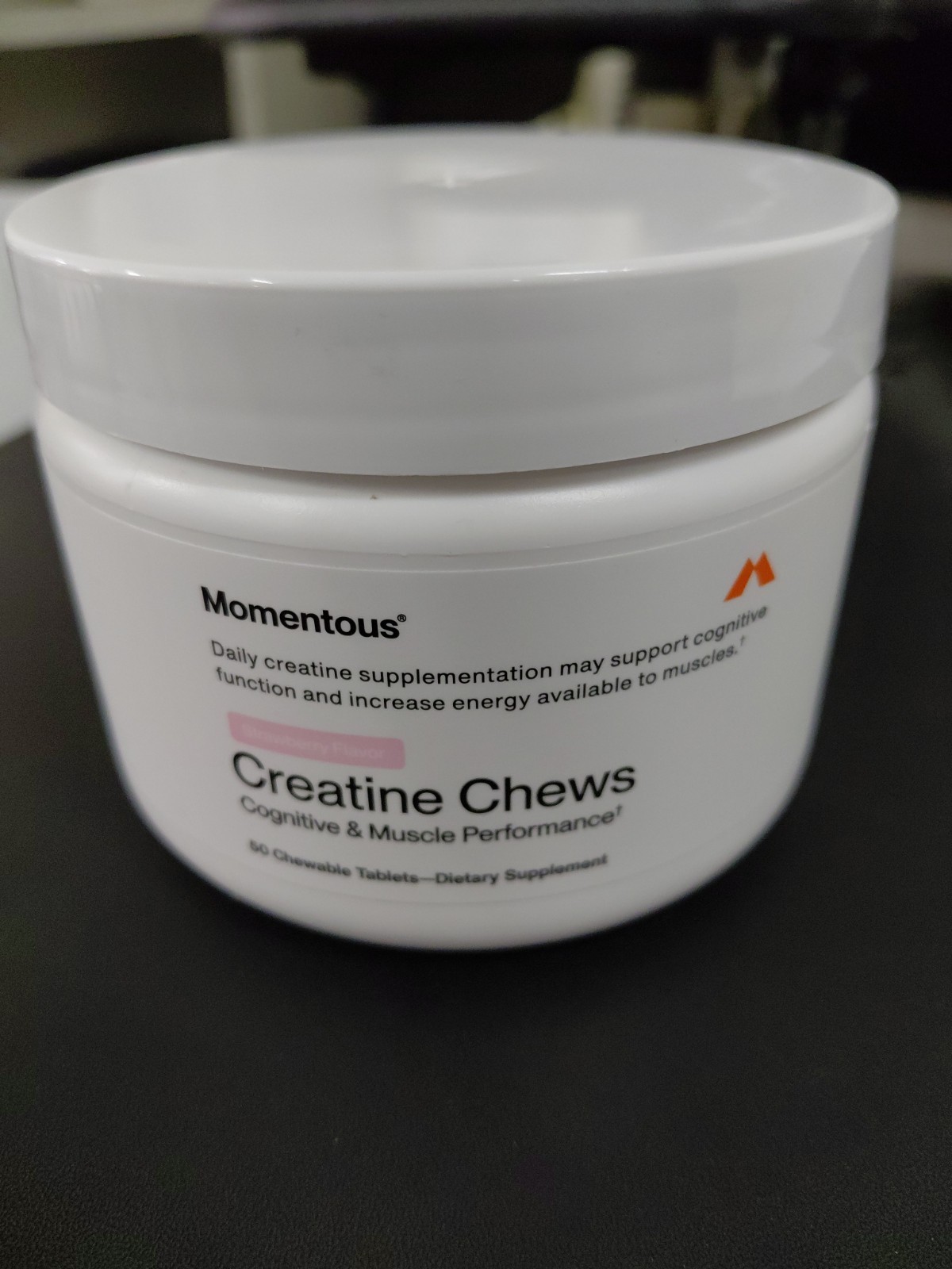 Momentous Creatine Chews Strawberry 50 Count