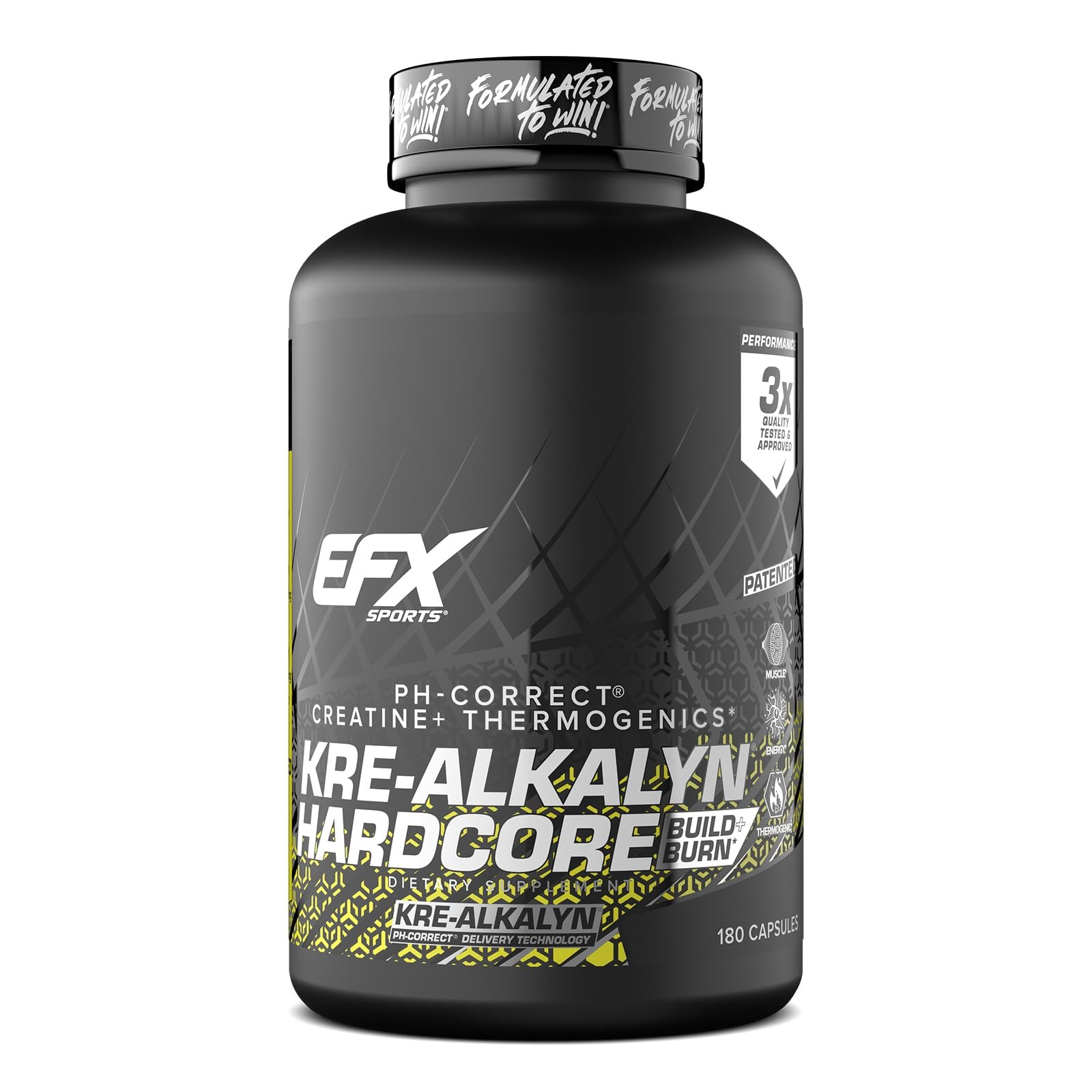 Kre-Alkalyn Hardcore | Thermogenic pH Correct Creatine Monohydrate Pill Suppl…