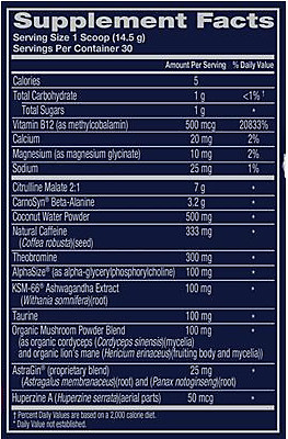 Altered Strength Pre-Workout with Nootropics – Rocket Pop (15.3 oz./30 Servings)