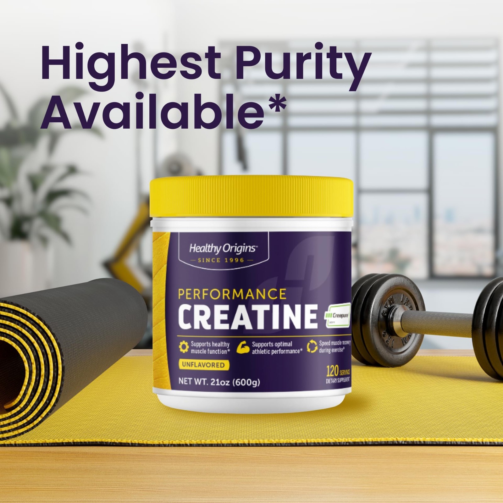 Pure Creatine Monohydrate Powder, 600g – Boost Energy & Muscle Growth, Vegan