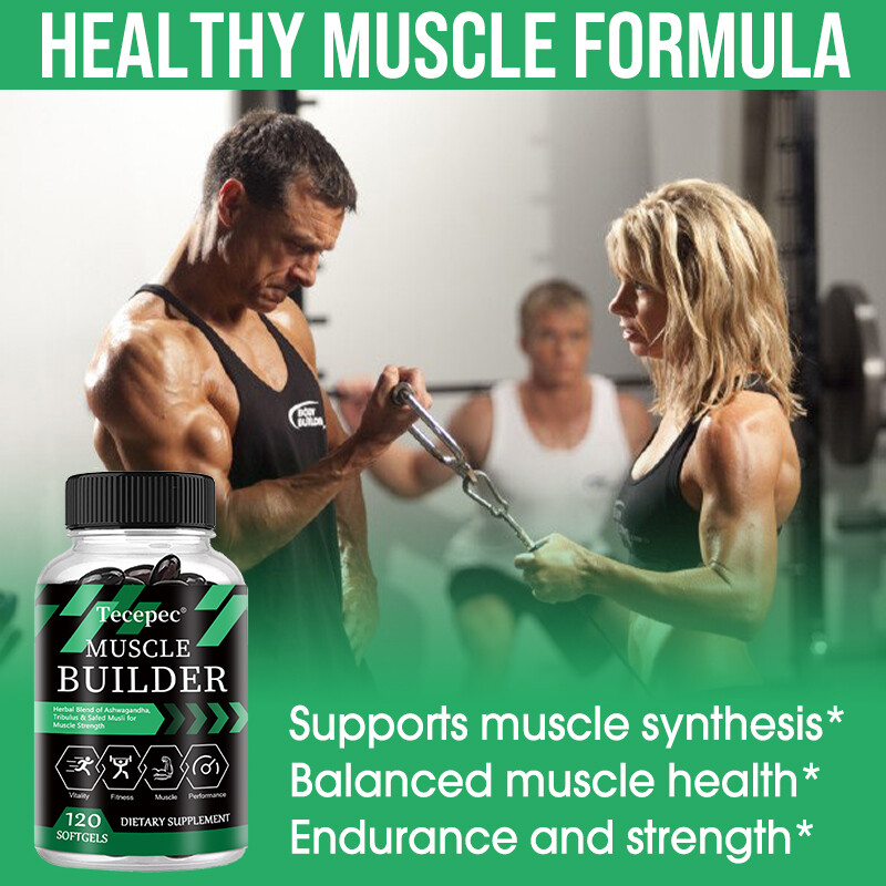 Muscle Builder, Herbal Blend of Ashwagandha, Tribulus For Muscle Strength