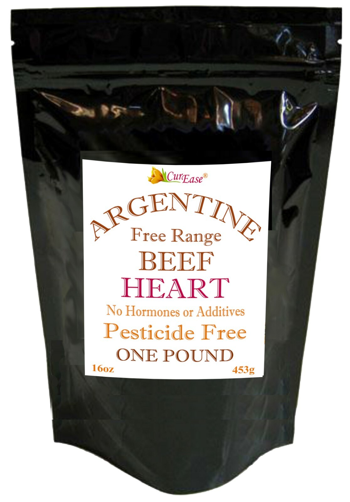 ORGANIC Argentine Desiccated BEEF HEART POWDER UNDEFATTED ~ POUND 1 Lb 453 grams