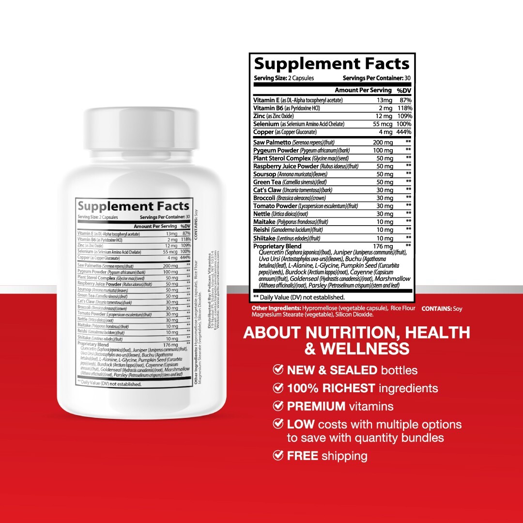 Ortho Prostate- Support Supplement for Men – Urinary & Bladder Health-1 Bottle