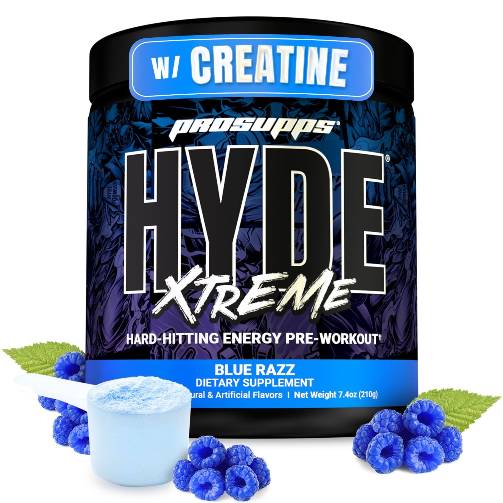Extreme Energy Pre Workout Powder with Creatine, Beta Alanine & Caffeine – 30 Se