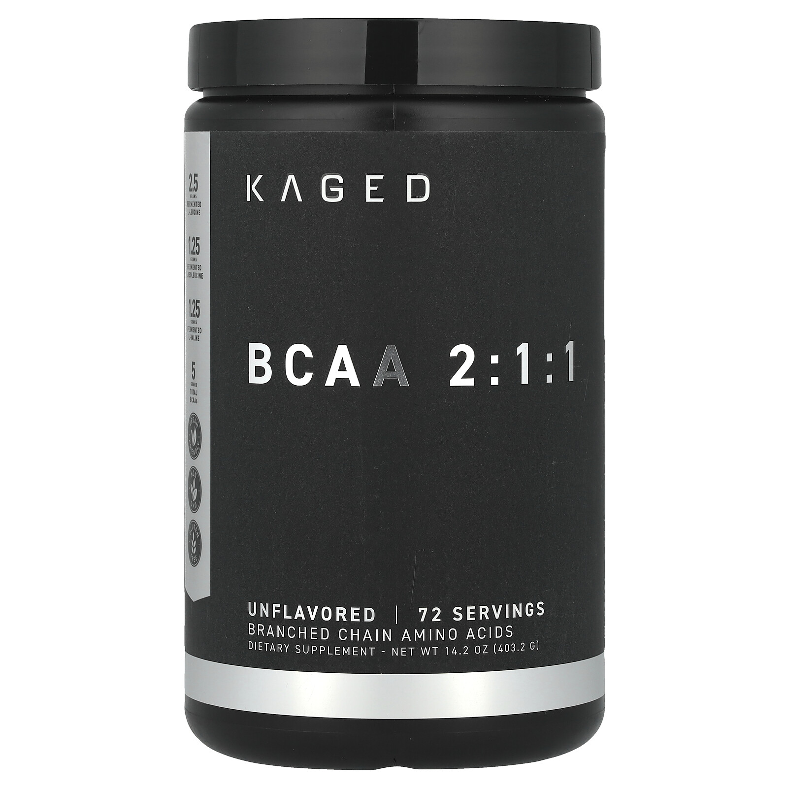 BCAA 2:1:1, Unflavored, 14.2 oz (403.2 g)