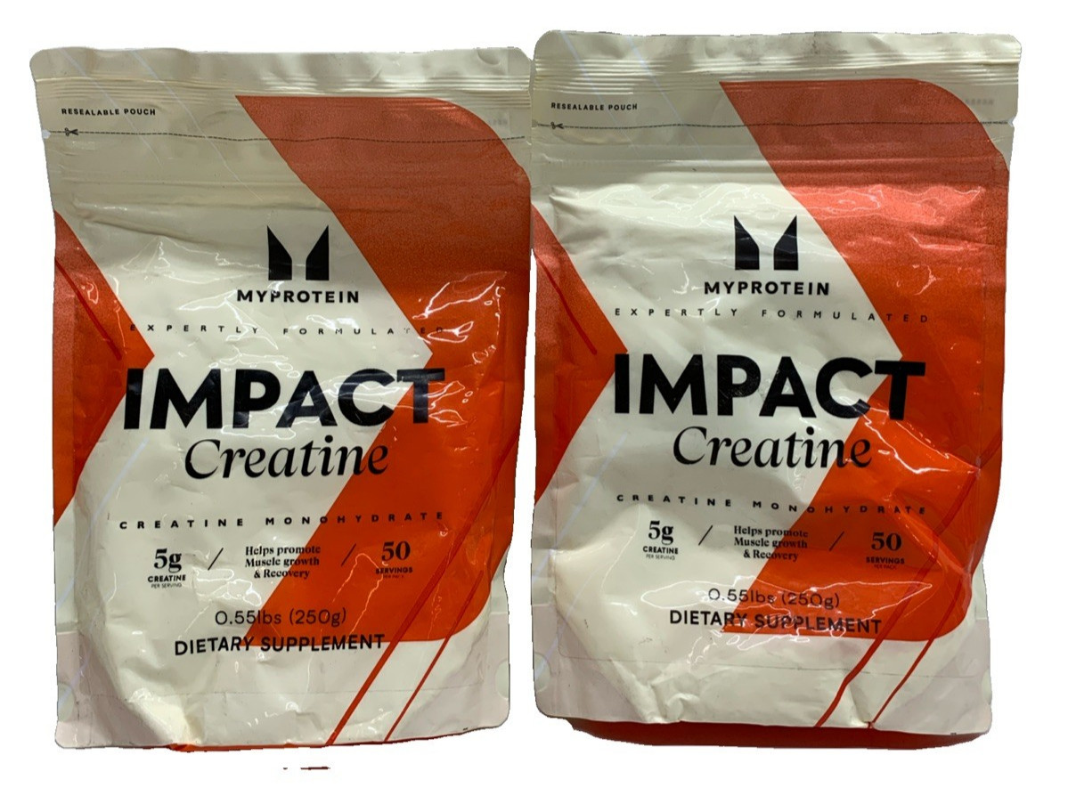Myprotein Impact Creatine Monohydrate Powder 50 Servings Unflavored 2 Pack