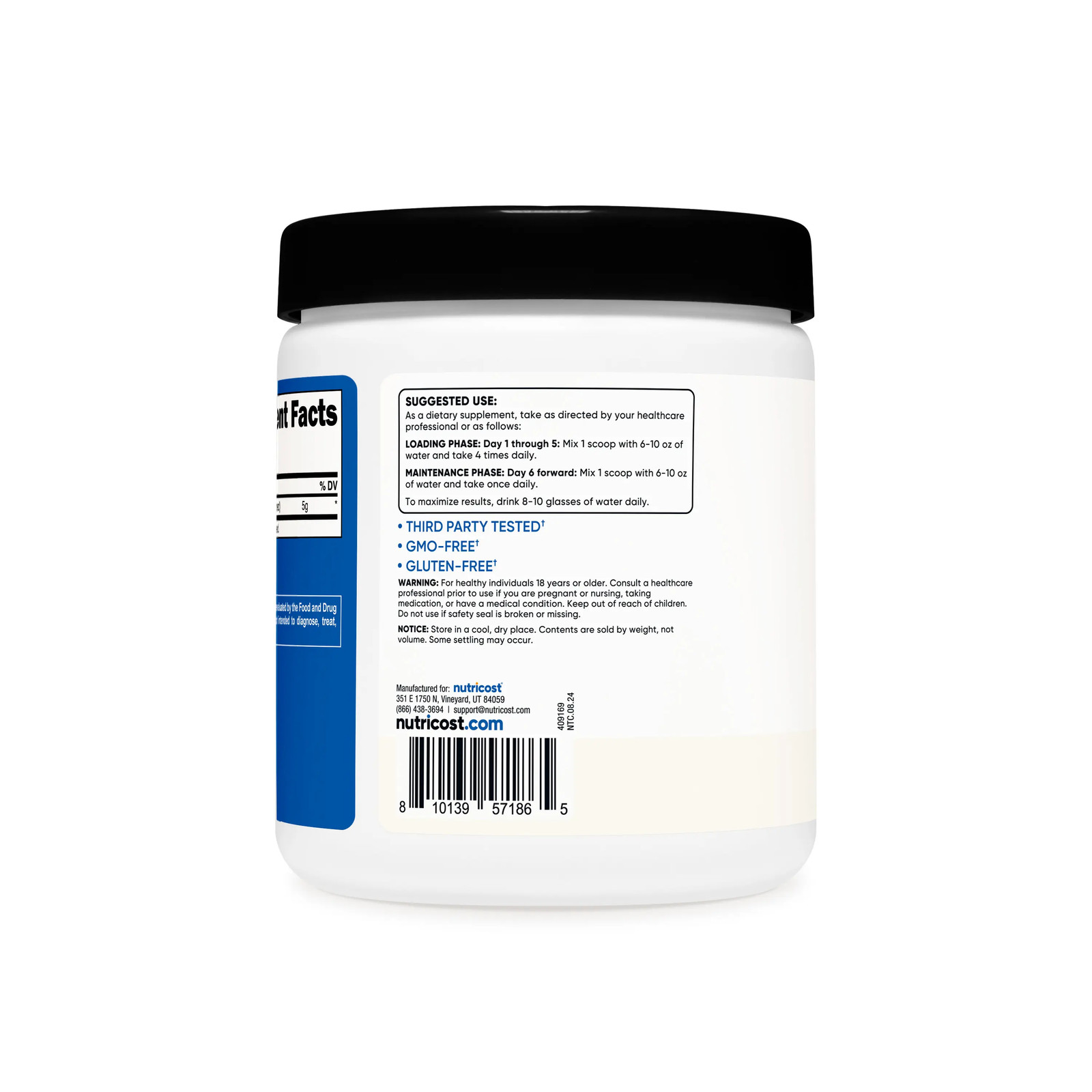 Nutricost Micronized Creatine Monohydrate Powder Supplement