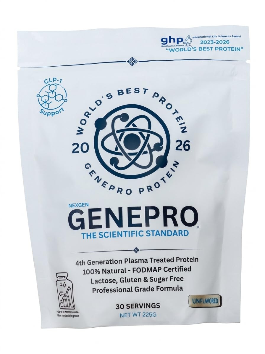 GENEPRO GEN. 3 Unflavored Protein Powder New Formula LactoseFree, GlutenFre…