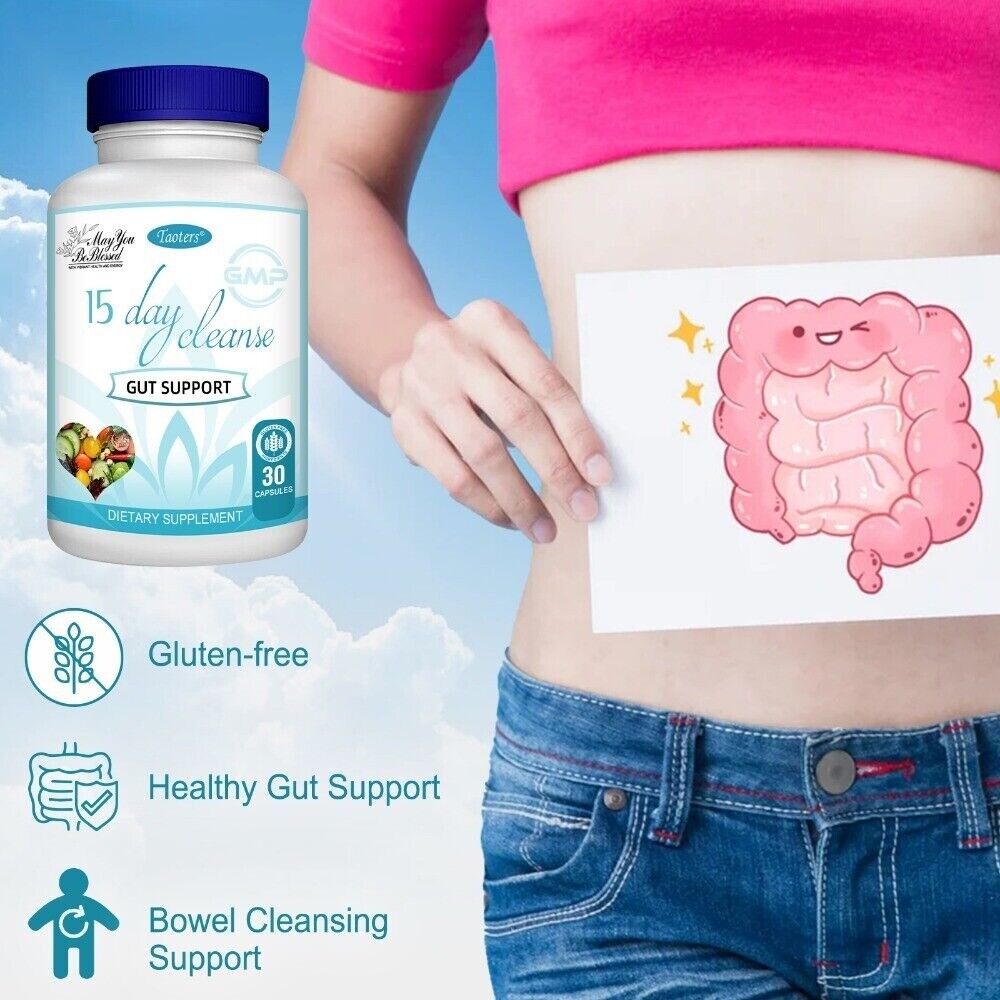 15 Day Cleanse – Gut & Colon Support | Unisex | 30 Capsules