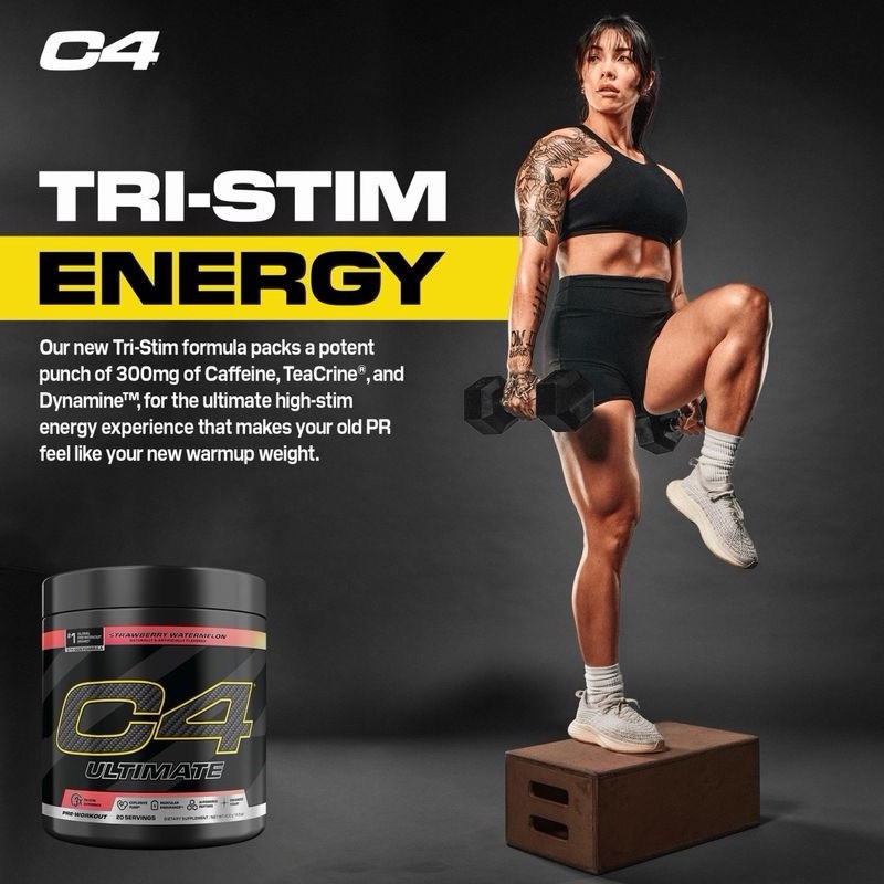 Cellucor C4 Ultimate Extreme Pre-Workout Energy Supplement Strawberry Watermelon