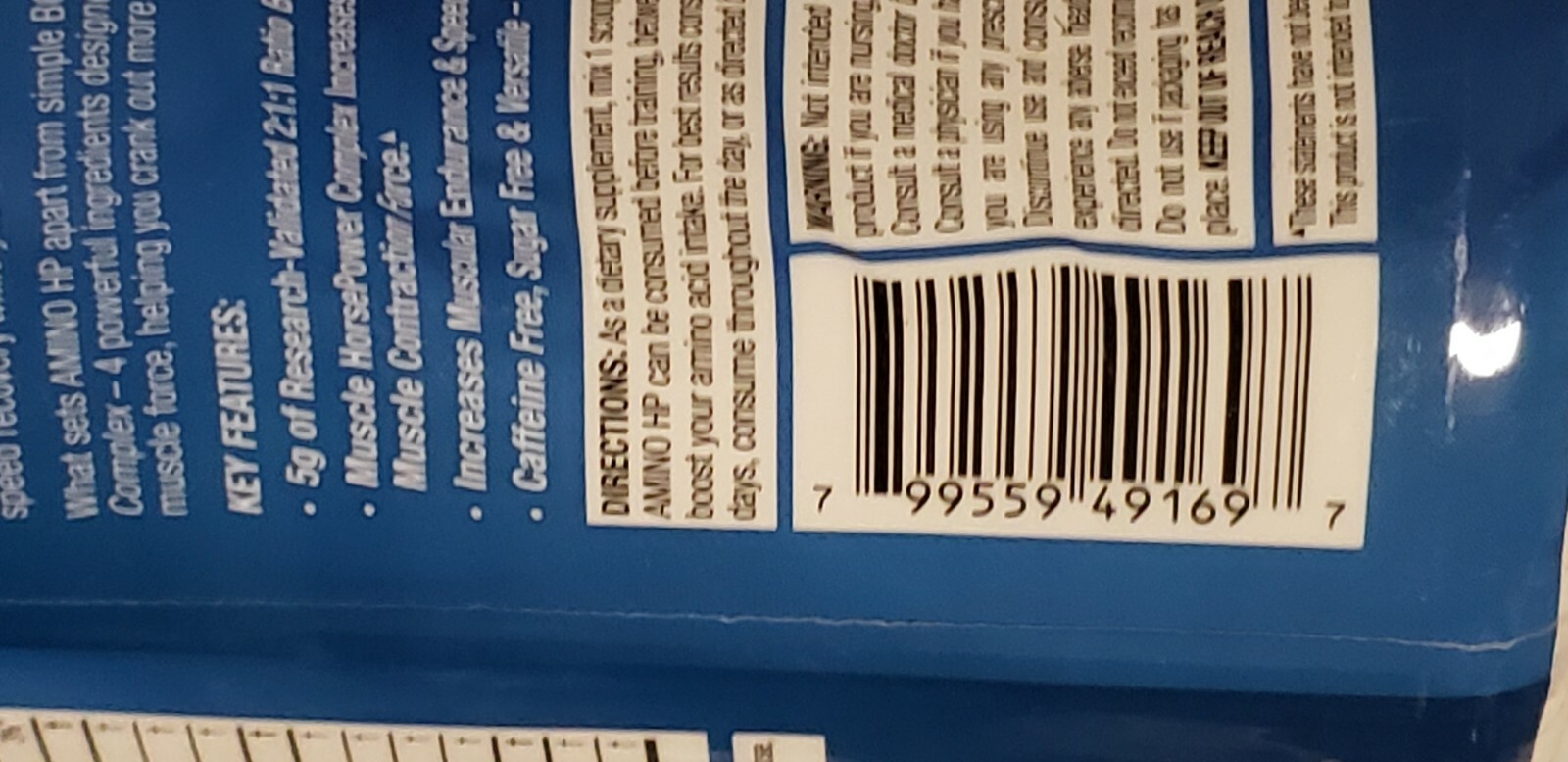ANS Performance – AMINO HP – Icy Blue Razz – 30 Servings – Exp 11/2024