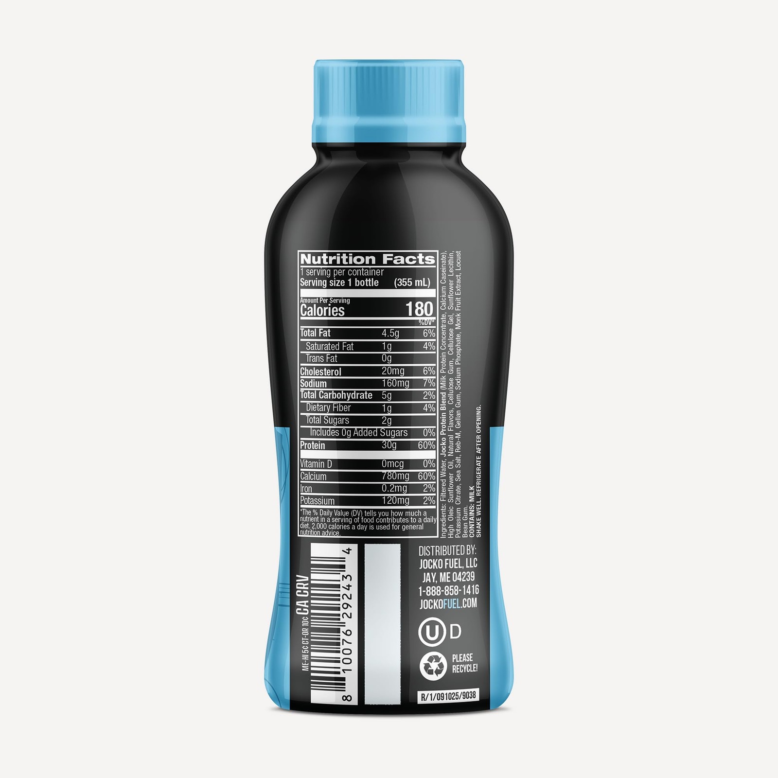 Jocko Mölk 30g Grass Fed Protein Shakes No Sugar Keto Ready to Drink 12oz Pack o