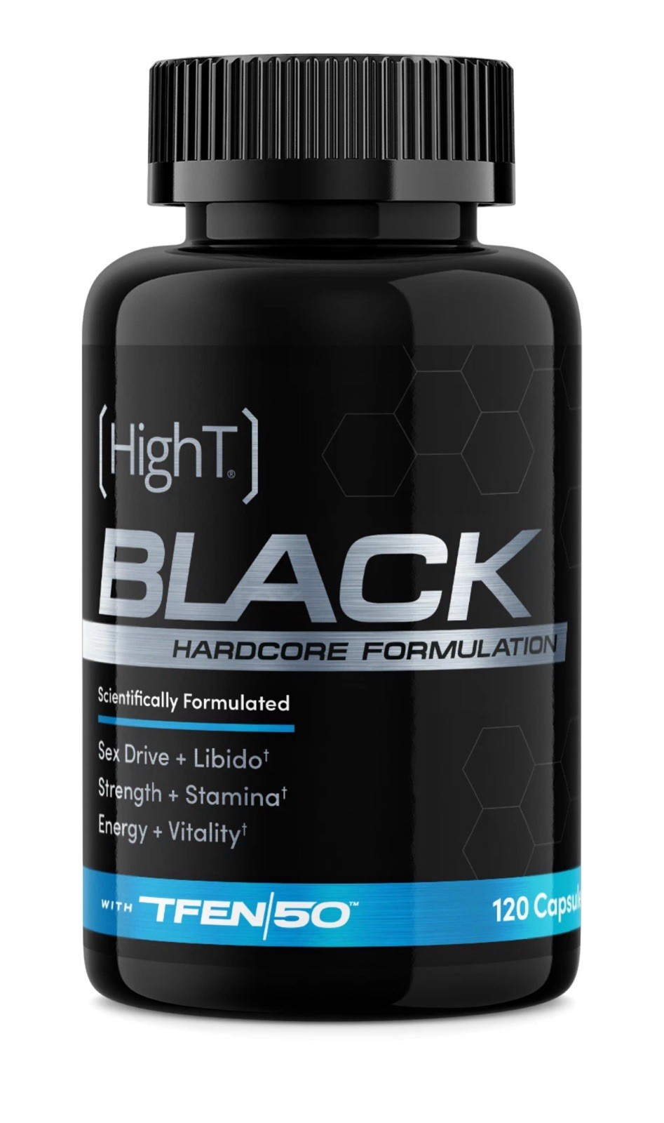 High T Black Testosterone Booster – Strength, Stamina & Sex Drive | 120 Caps