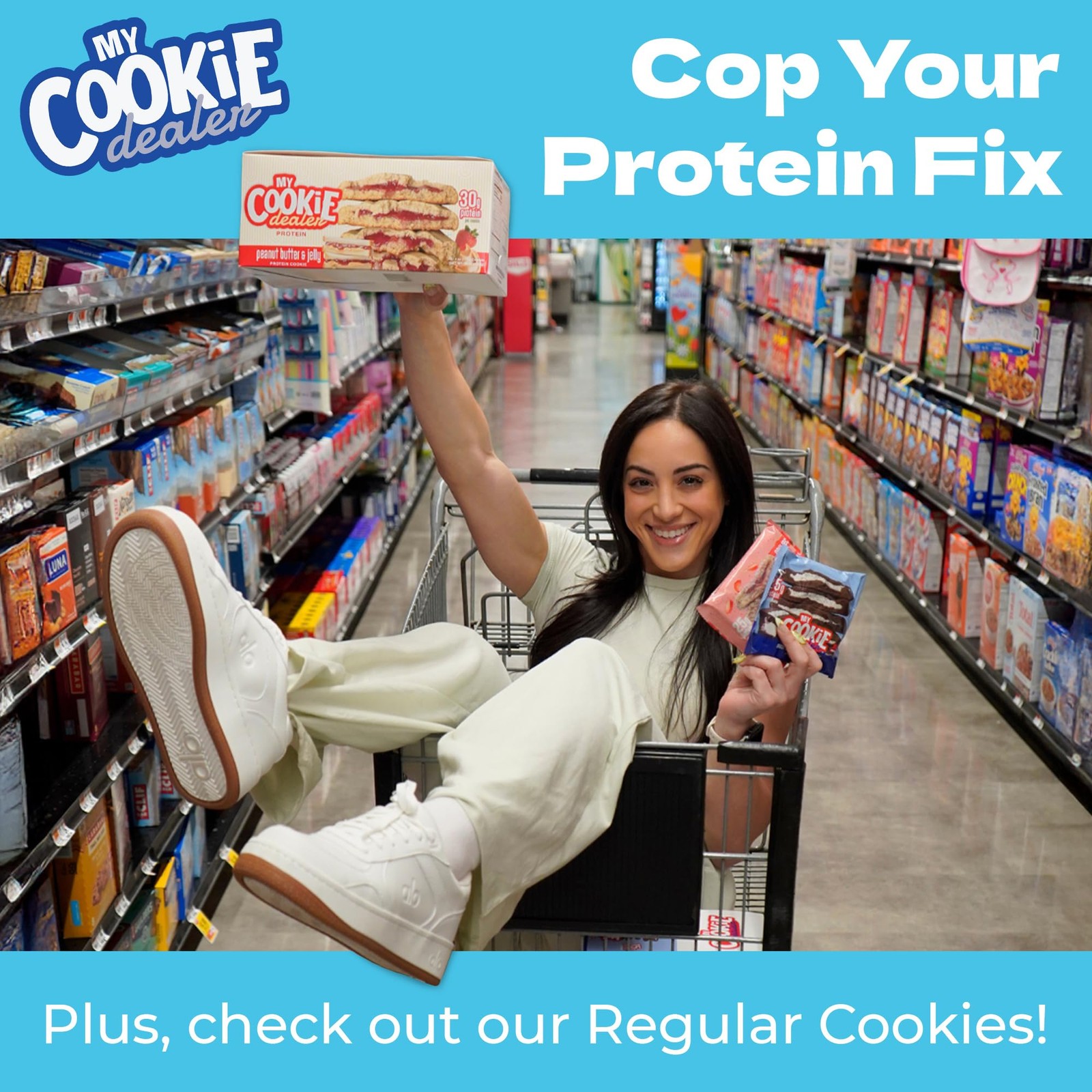 My Cookie Dealer Protein Cookies Milk Cookies 12-Pack 3.8Oz Each – 25G Of