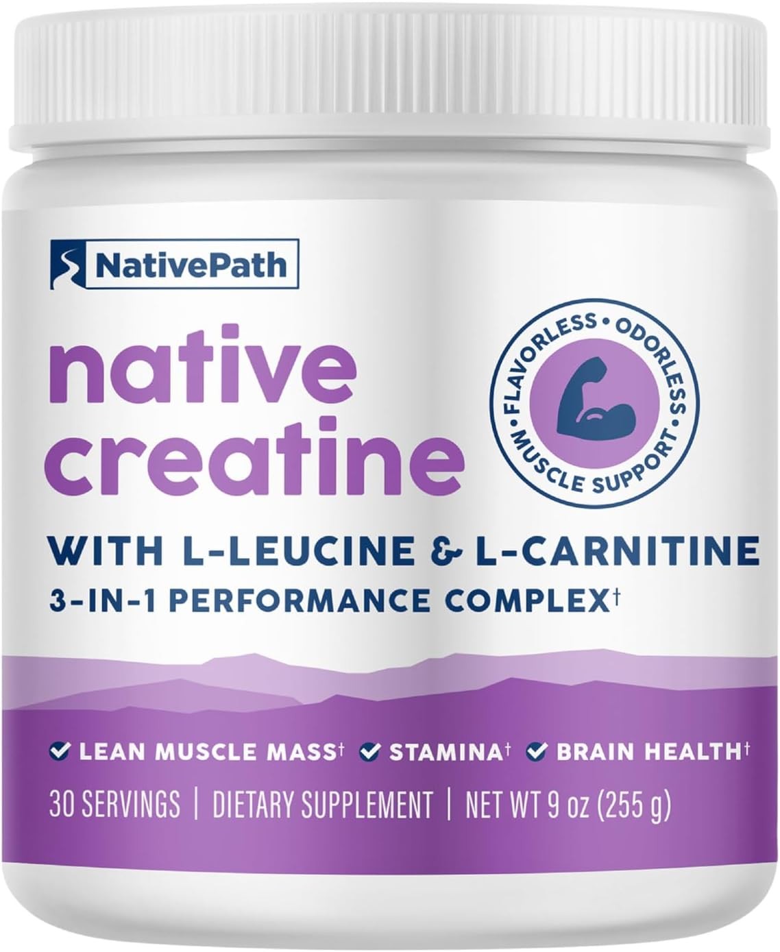 NativePath Creatine Monohydrate, Unflavored, Aids Muscle Strength & Recovery