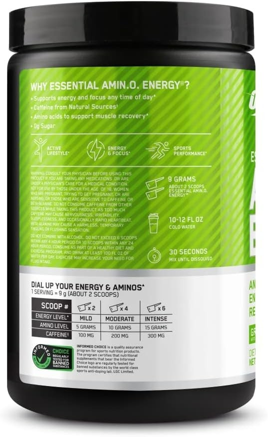 Amino Energy – Pre Workout with Green Tea, BCAA, Amino Acids, Keto Friendly, …