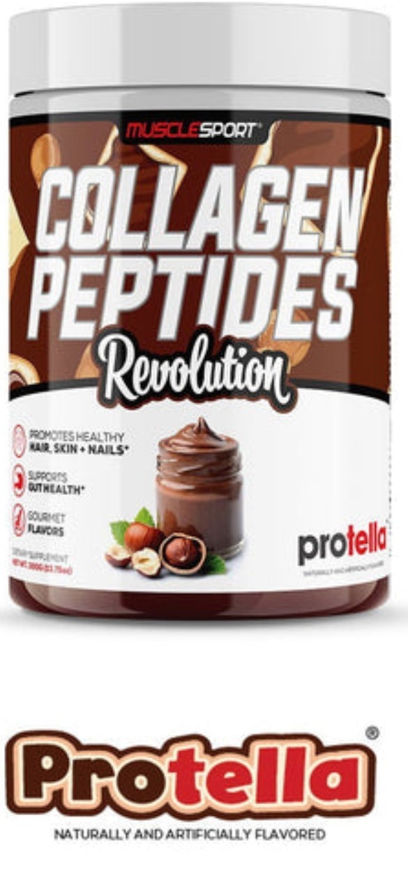 MuscleSport COLLAGEN PEPTIDES Revolution 14 oz (30 Serv) Protella BEST BY 10/26