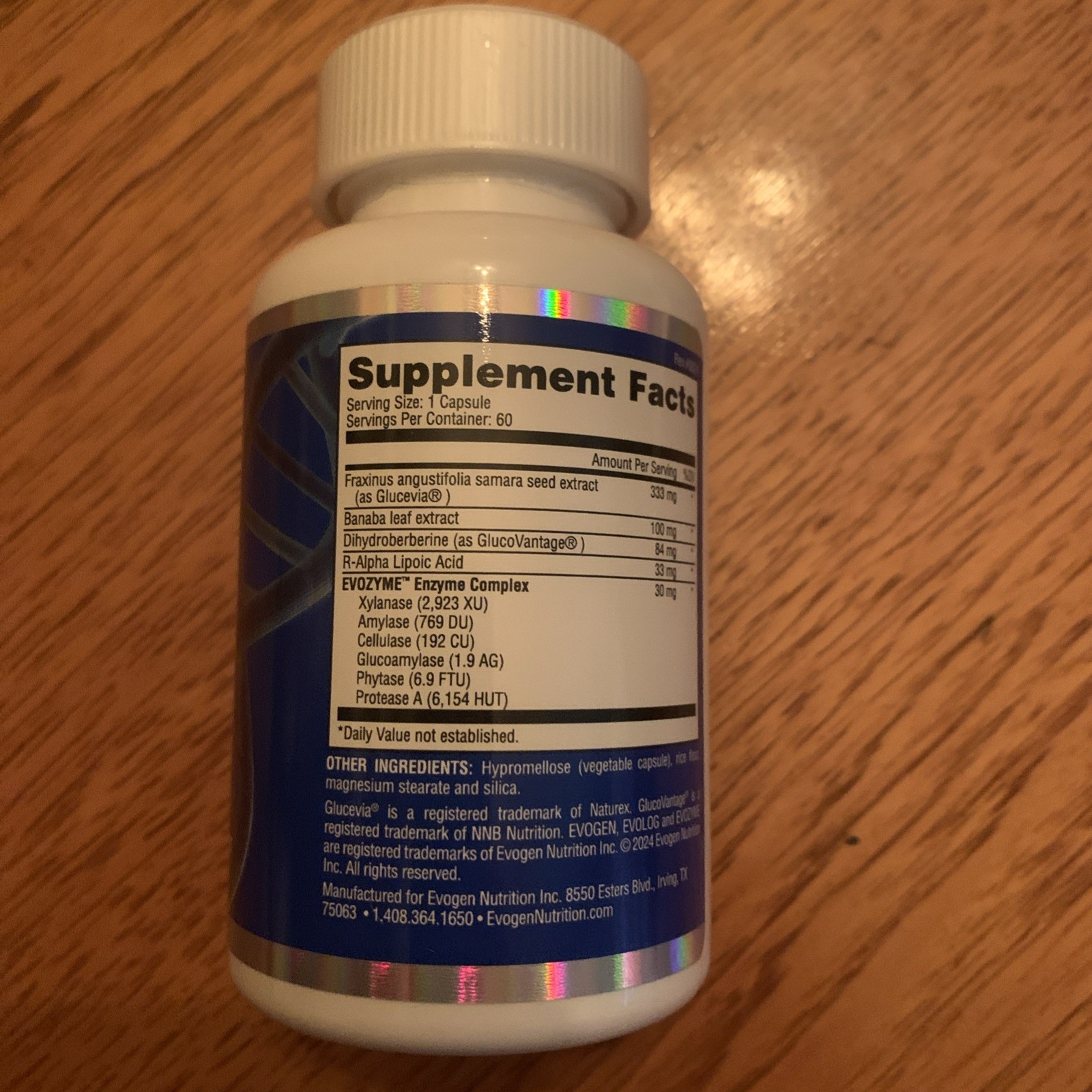 Evogen Nutrition EvoLog Elite Nutrient Partitioning Agent 60 CAPS 09/26
