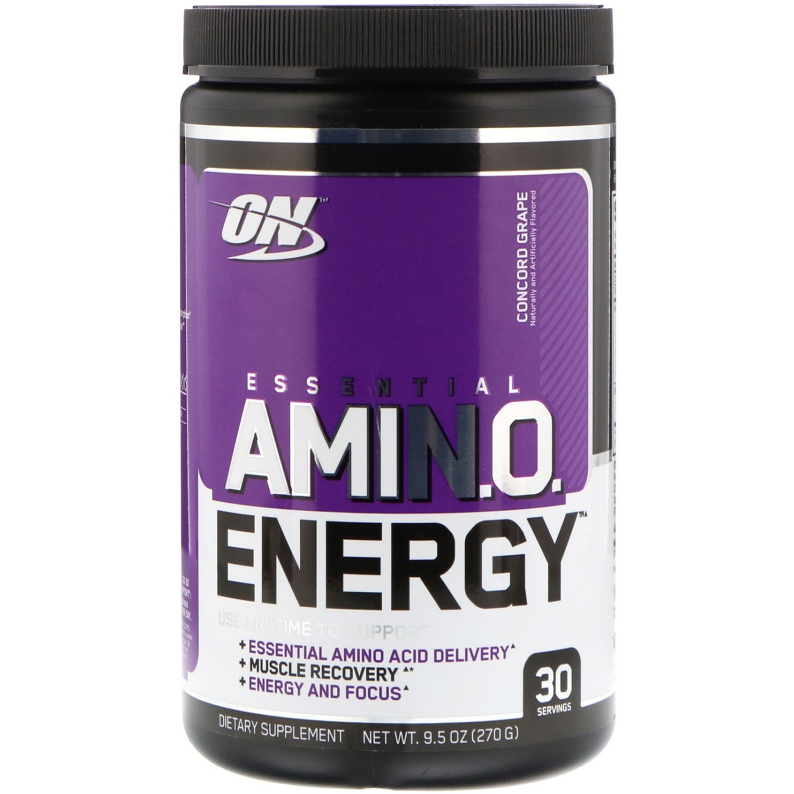 Optimum Nutrition, (2 Pack) Essential Amin.O. Energy, Concord Grape, 9.5 oz (270
