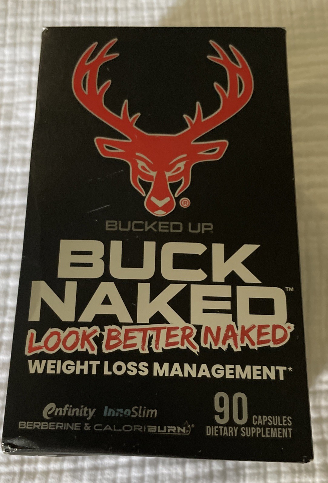 Bucked Up BUCK NAKED Weight Loss Management 90 Caps Exp 08/2026