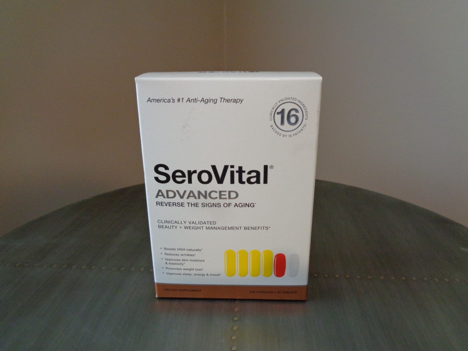 SeroVital Advanced Supplement 180 Count NIB 10/2026 Expiration SEALED